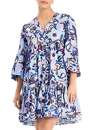 Autumn Paisley Twill Minidress