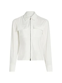 Sage Cotton-Blend Top