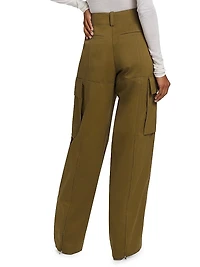 Hudson Cotton Wide-Leg Cargo Pants