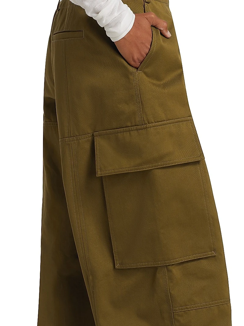 Hudson Cotton Wide-Leg Cargo Pants