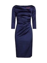 Satin Duchesse Sheath Dress