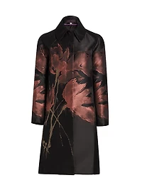 Jacquard Floral Long Jacket