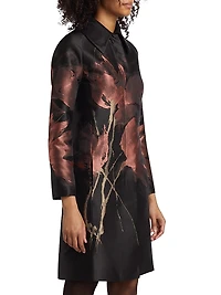 Jacquard Floral Long Jacket