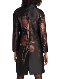 Jacquard Floral Long Jacket