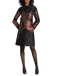 Jacquard Floral Long Jacket