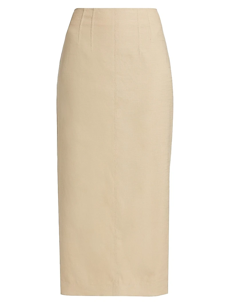 Kimpton Linen-Blend Pencil Skirt
