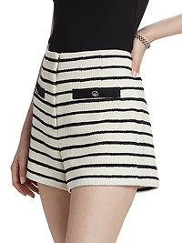 Gershwin Striped Knit Shorts