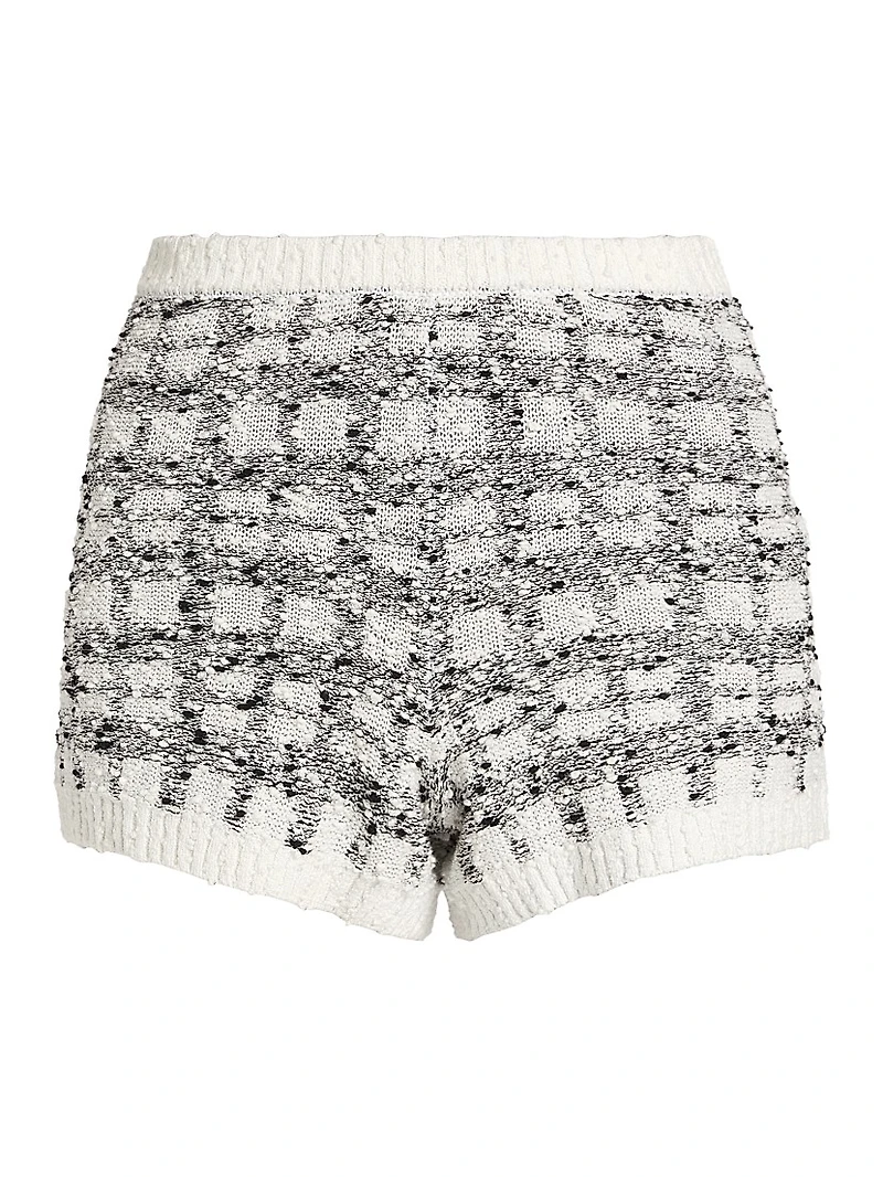 Adalee Cotton-Blend Bouclé Shorts