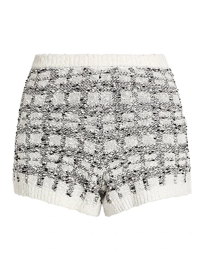 Adalee Cotton-Blend Bouclé Shorts