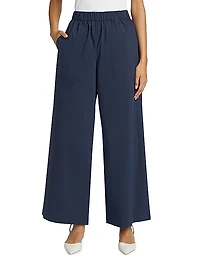 Arden Wide-Leg Pull-On Pants