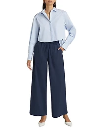Arden Wide-Leg Pull-On Pants