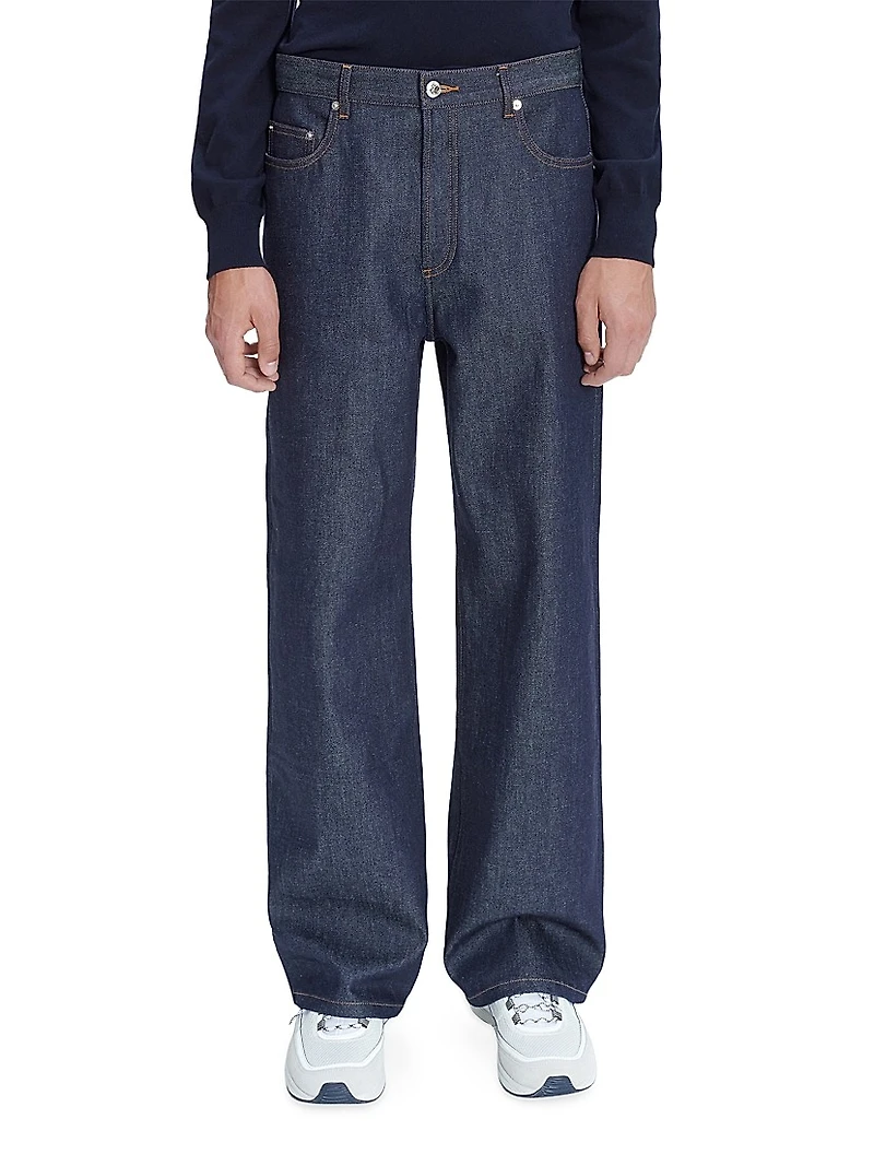 Aaron Stretch-Cotton Denim Relaxed-Fit Jeans