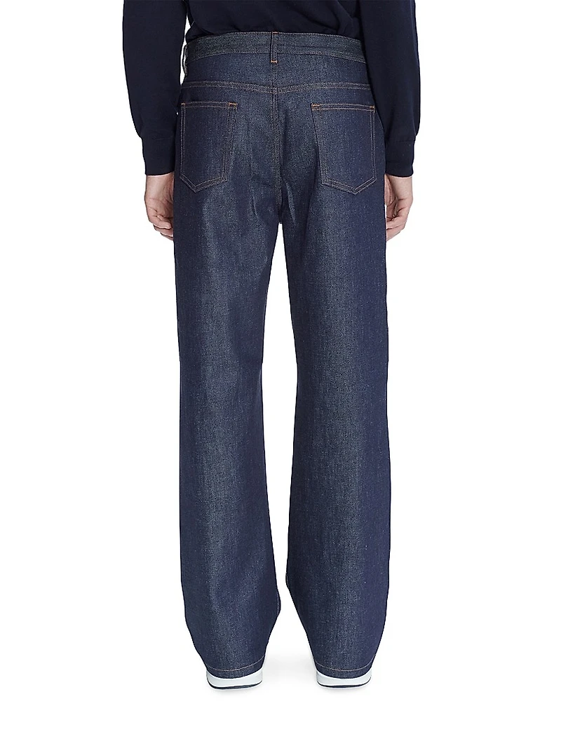 Aaron Stretch-Cotton Denim Relaxed-Fit Jeans