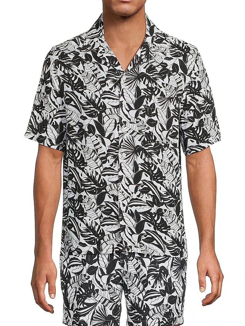 COLLECTION Graphic Tropics Camp Shirt