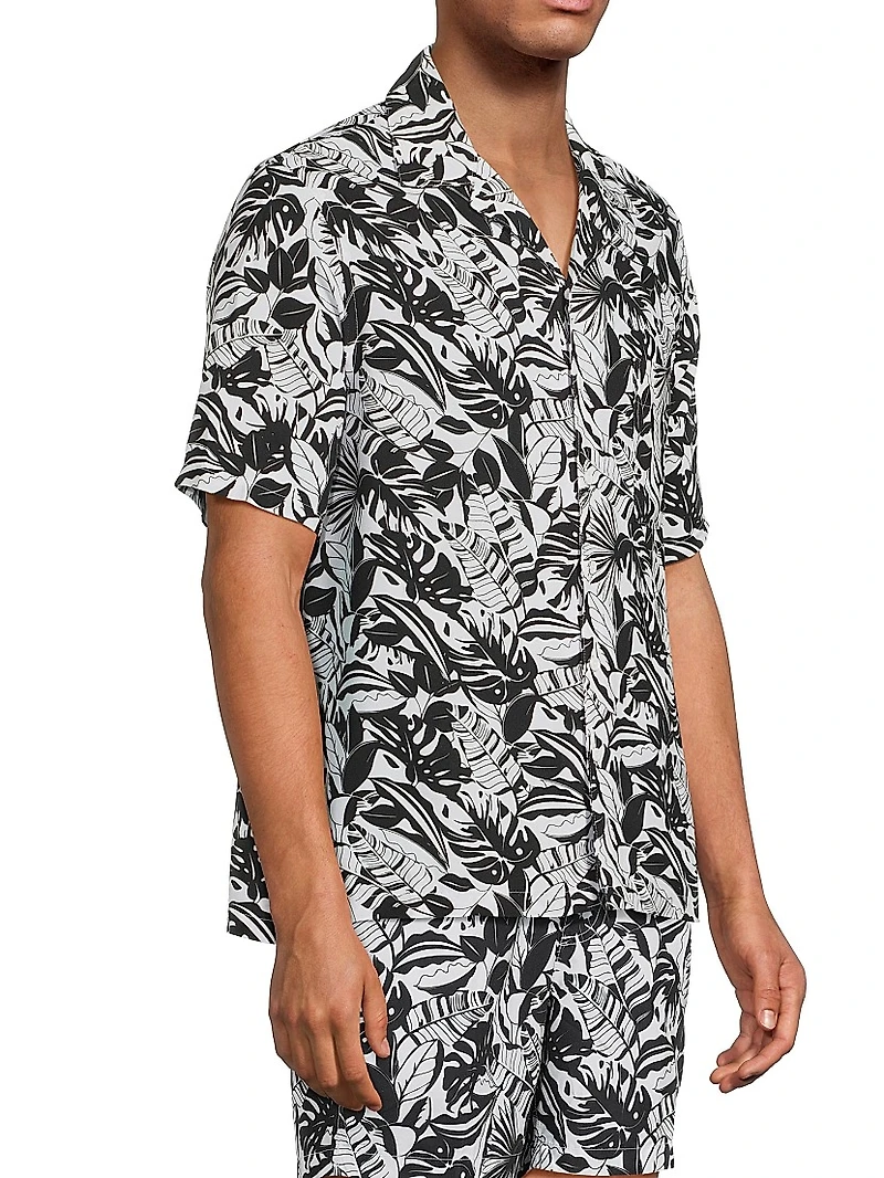 COLLECTION Graphic Tropics Camp Shirt