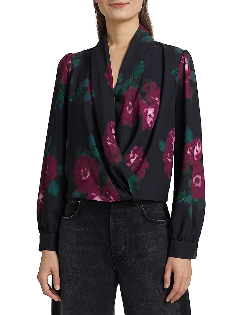 Jackie Floral V-Neck Blouse