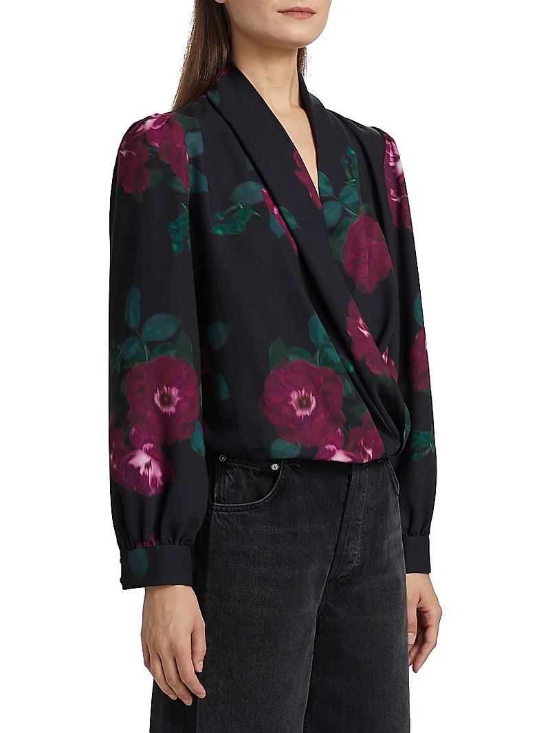 Jackie Floral V-Neck Blouse