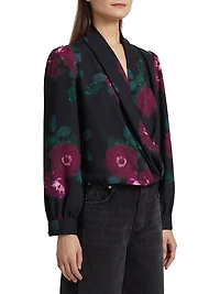 Jackie Floral V-Neck Blouse