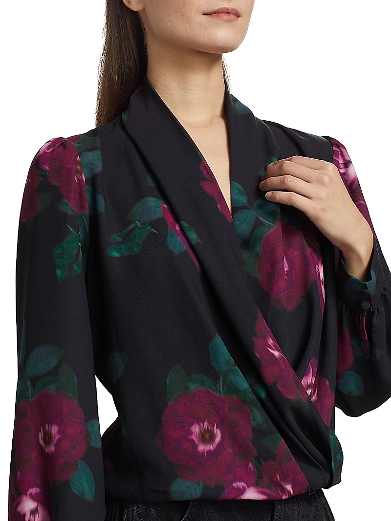 Jackie Floral V-Neck Blouse