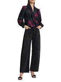 Jackie Floral V-Neck Blouse