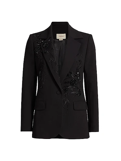 Robin Sequined Single-Breasted Blazer