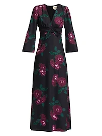 Harley Floral Beaded Maxi Dress
