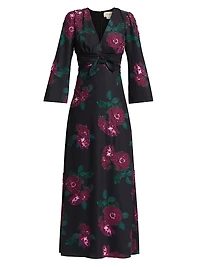 Harley Floral Beaded Maxi Dress