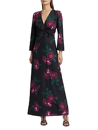 Harley Floral Beaded Maxi Dress