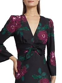 Harley Floral Beaded Maxi Dress