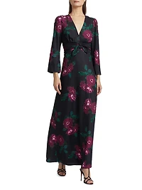 Harley Floral Beaded Maxi Dress