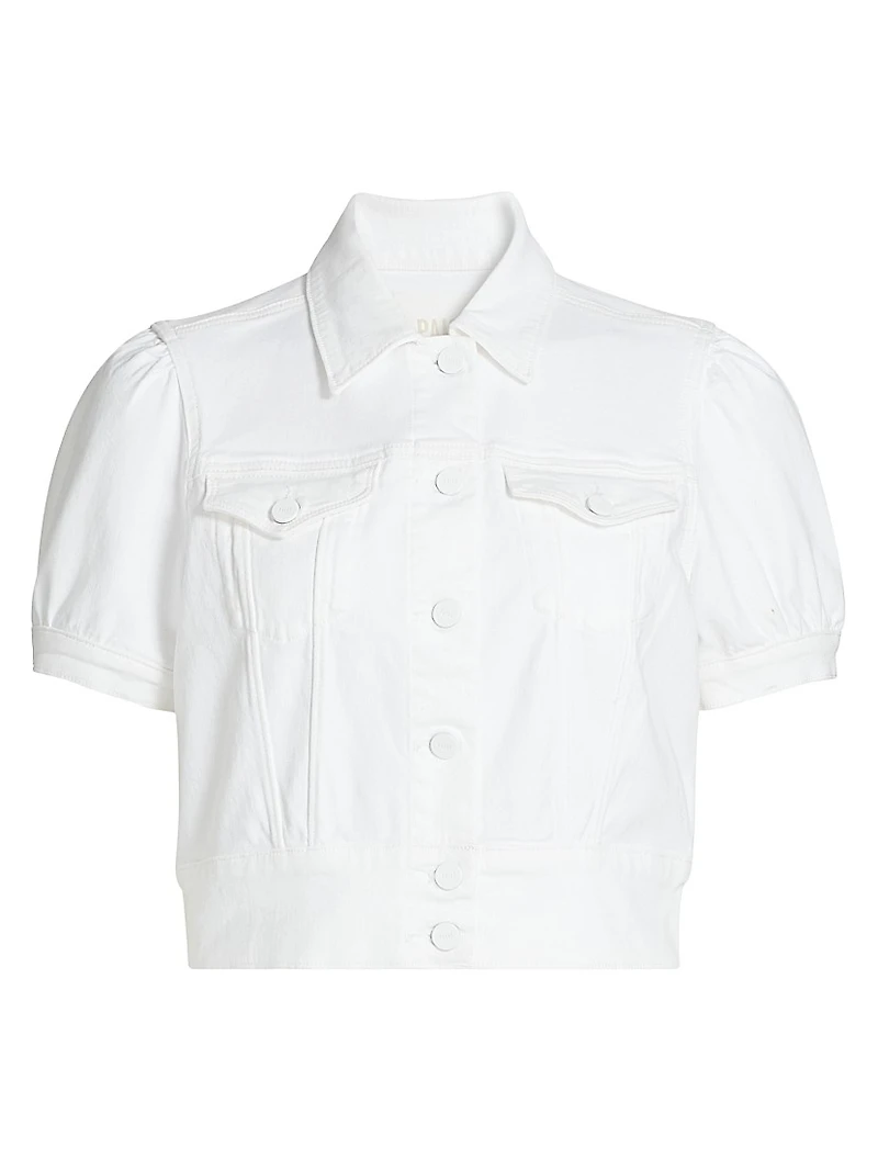 Kendra Denim Short-Sleeve Jacket