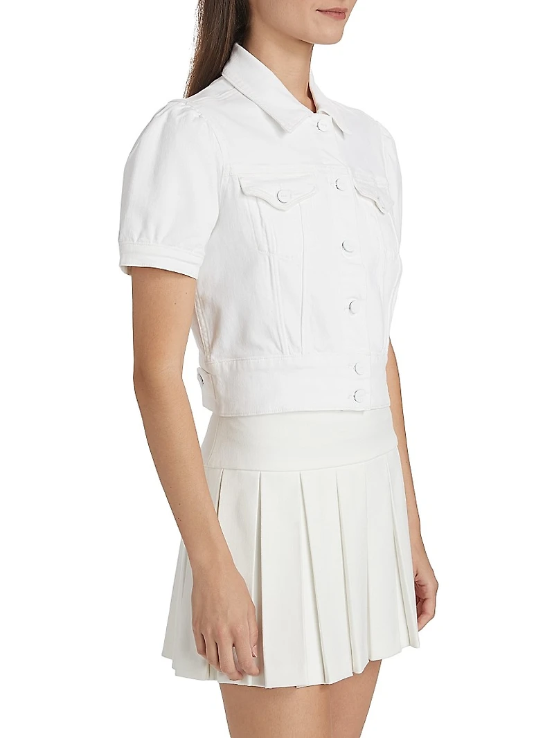 Kendra Denim Short-Sleeve Jacket