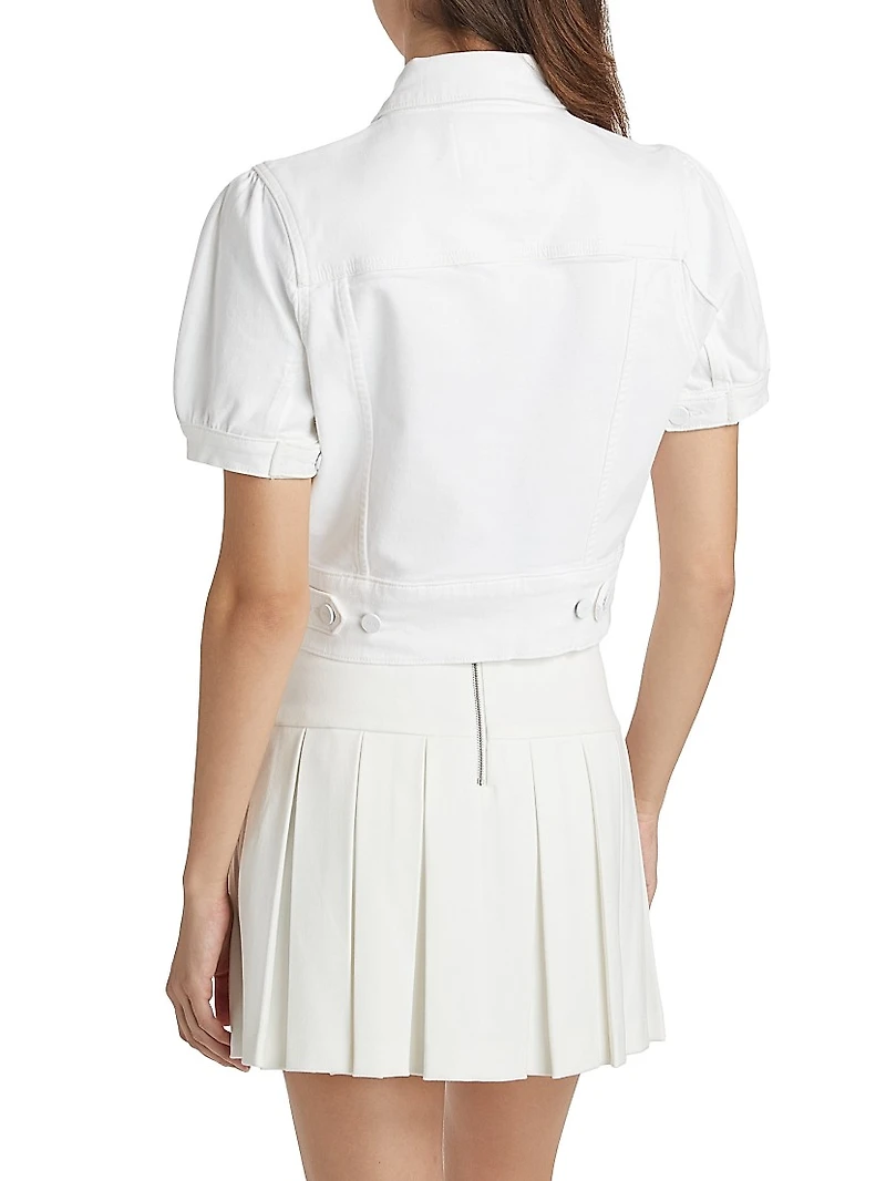 Kendra Denim Short-Sleeve Jacket