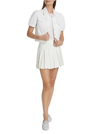 Kendra Denim Short-Sleeve Jacket