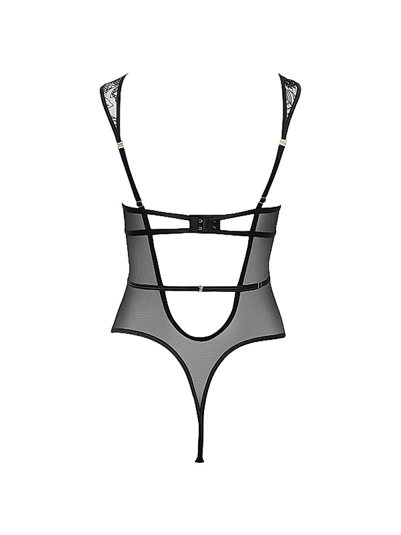 Botanical Mesh Strappy Bodysuit