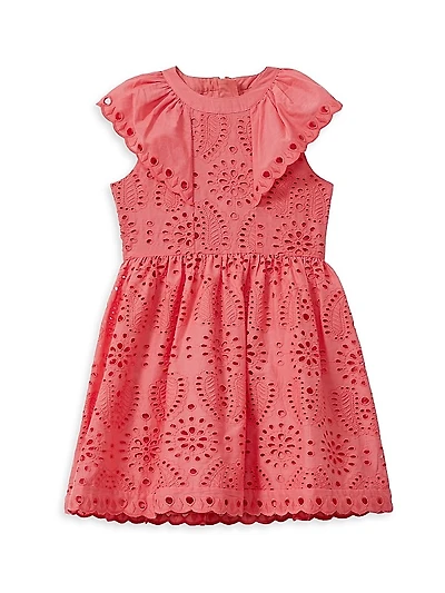Little Girl's & Girl's Lilly Eyelet Cotton Dress