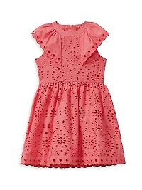 Little Girl's & Girl's Lilly Eyelet Cotton Dress