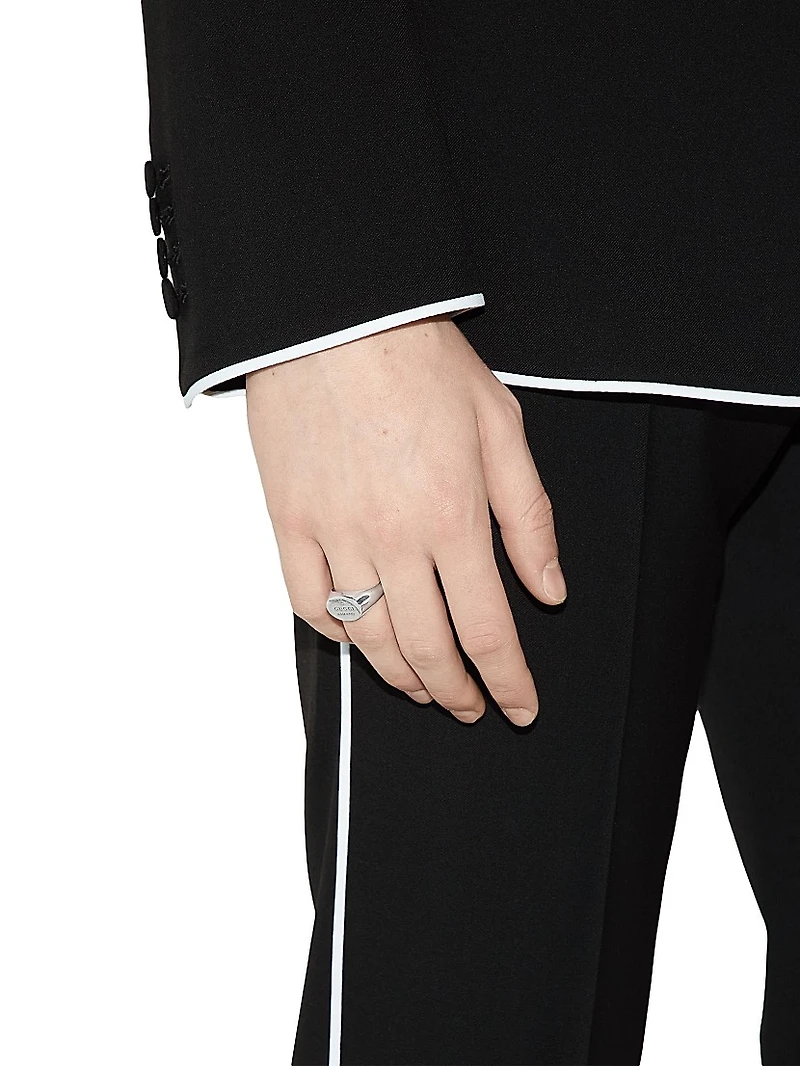Trademark Sterling Silver Oval Signet Ring