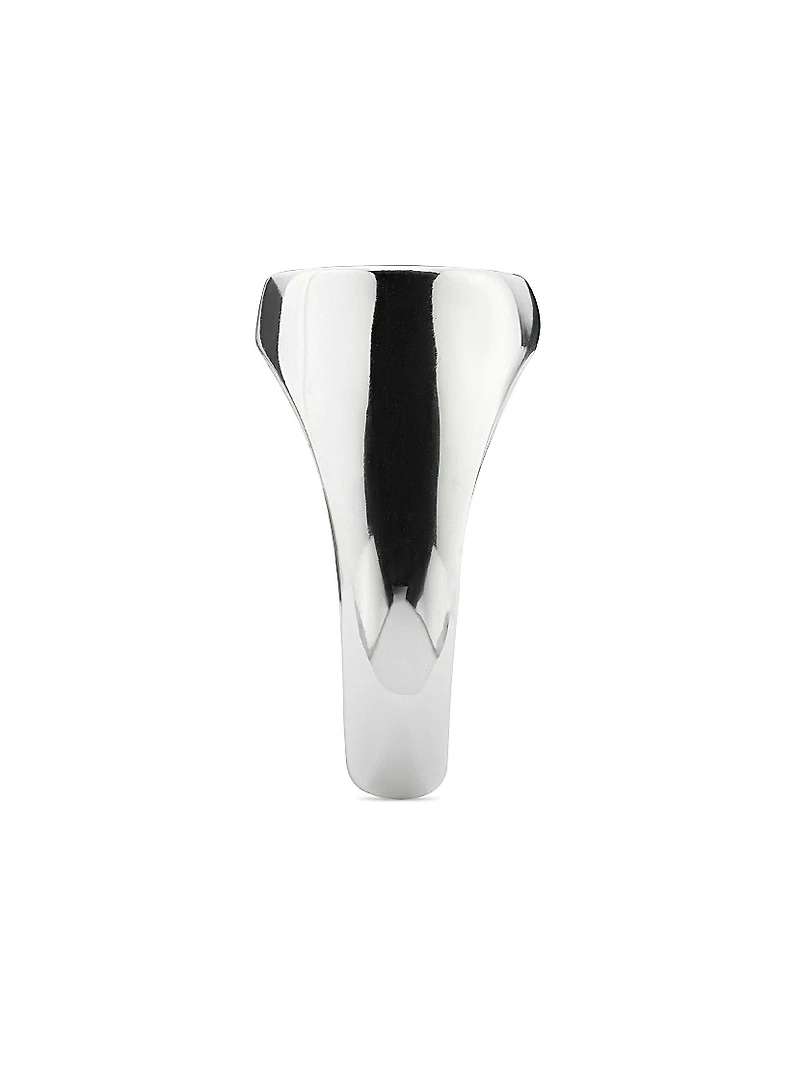 Trademark Sterling Silver Oval Signet Ring