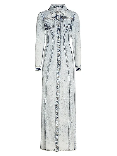 Mercer Denim Maxi Shirtdress