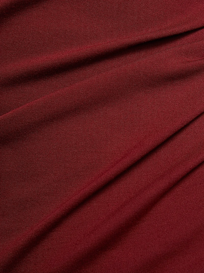 Daphna Ruched Jersey Maxi-Dress