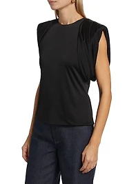 Draped Shoulder Top