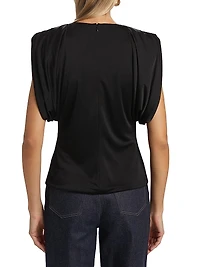 Draped Shoulder Top
