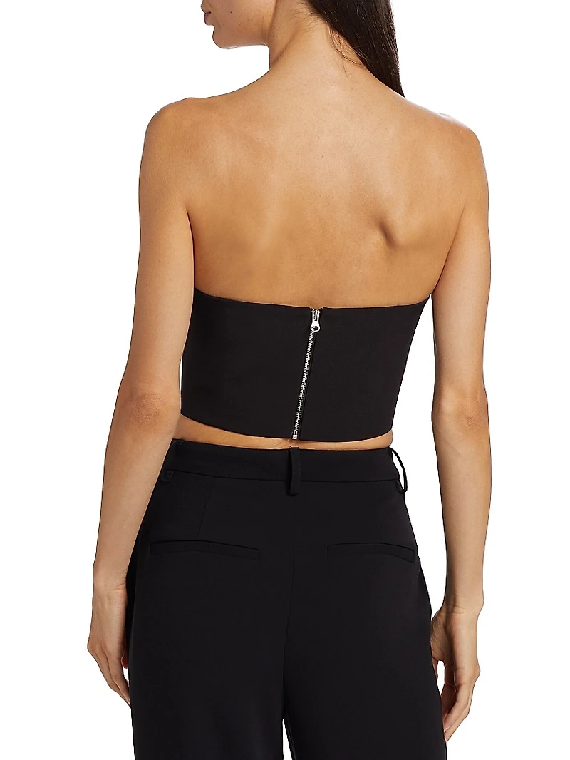 Sadie Draped Bustier Top
