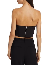 Sadie Draped Bustier Top