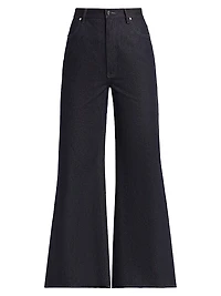 Ezra Denim Wide-Leg Pants