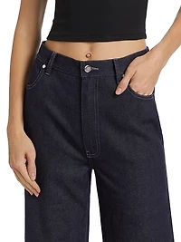 Ezra Denim Wide-Leg Pants