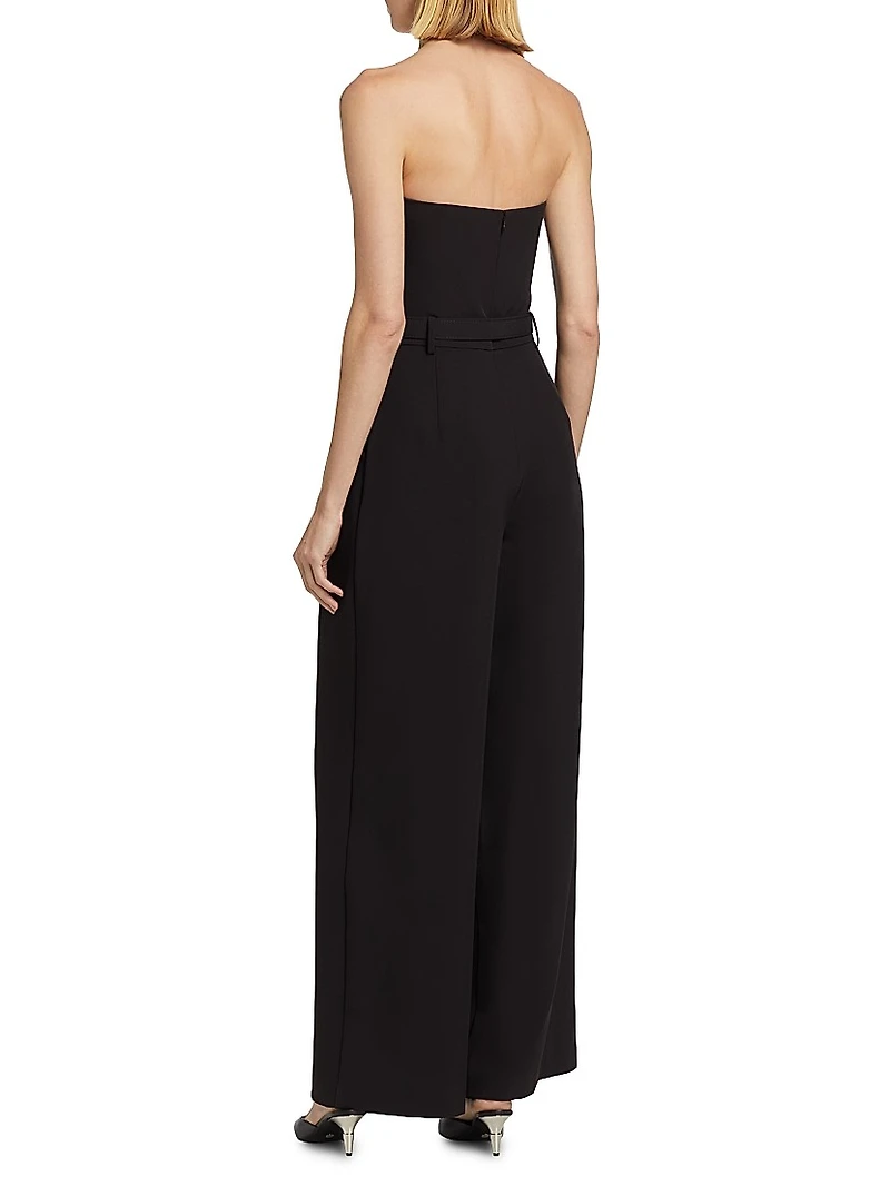 Ophelia Pleated Wide-Leg Jumpsuit