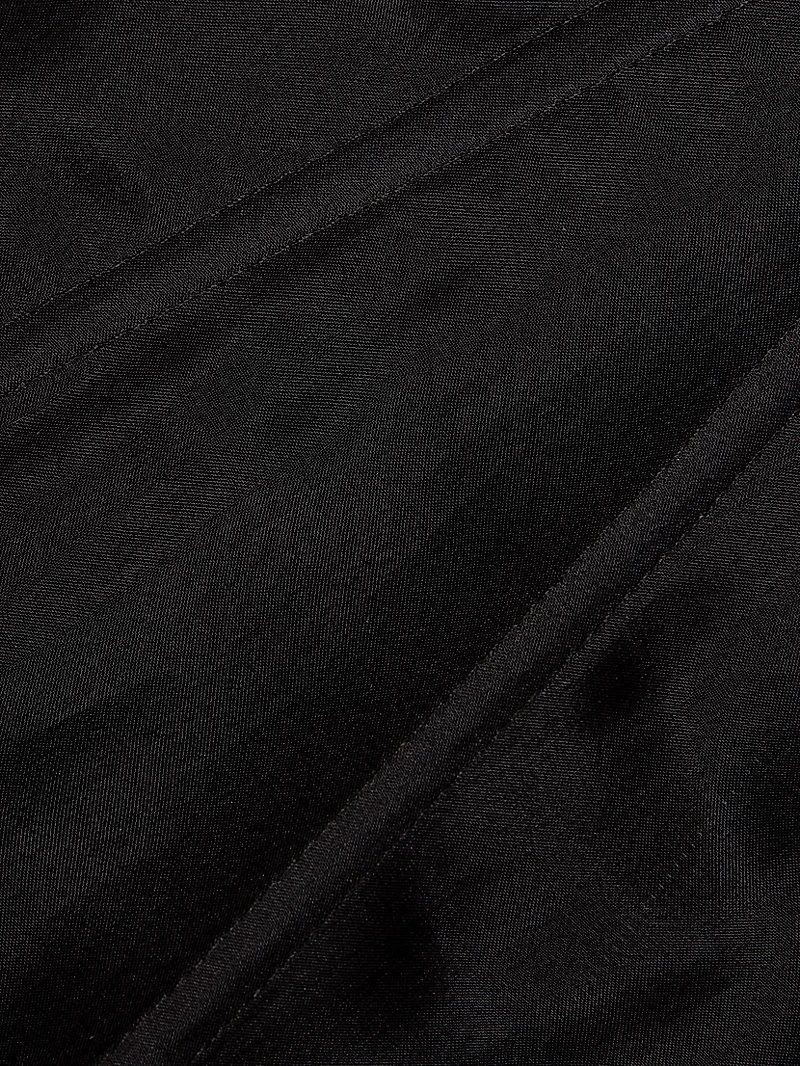 Mabel Sheer Panel Strapless Gown