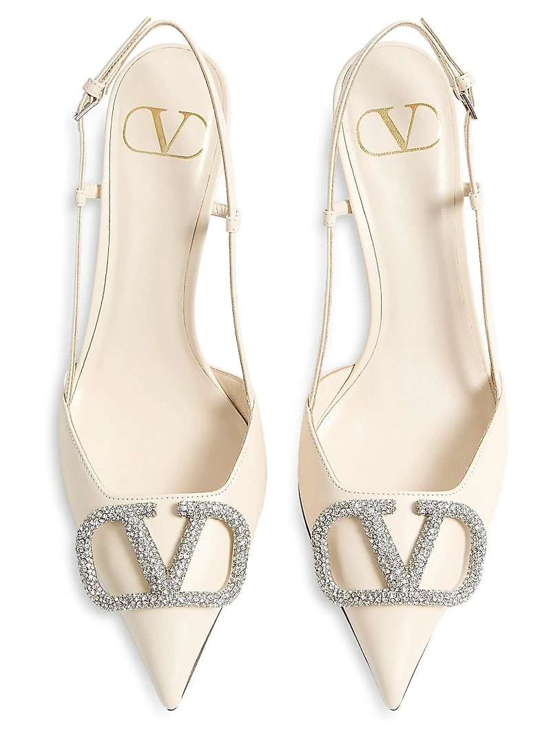 VLogo Signature Slingback Pumps 80MM